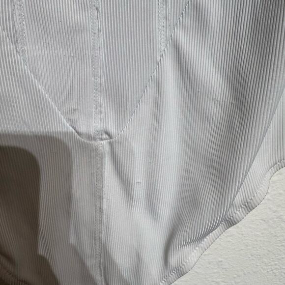 Free People Intimately White Ribbed Thong Bodysuit Sz M - Picture 5 of 14